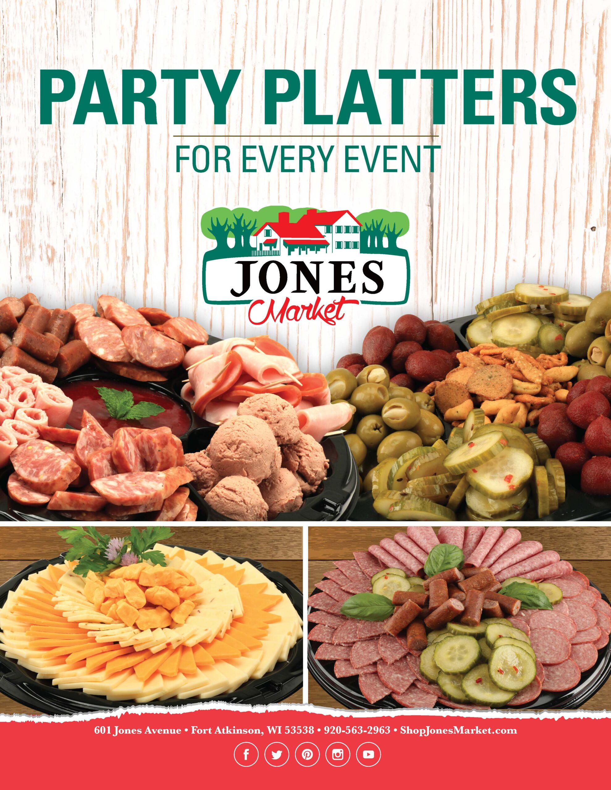 Party Platters Catering Menu Jones Market